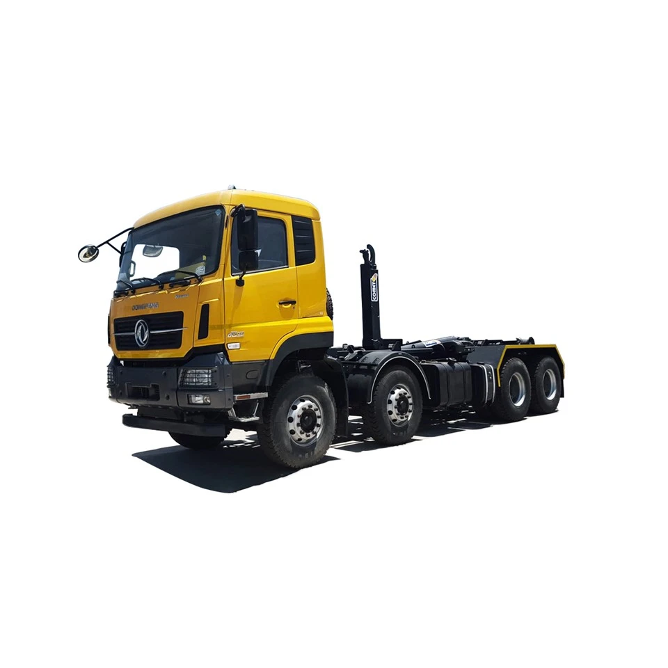 8×4F Euro III 8.9L เครื่องยนต์ 30 ตันรถบรรทุกติดตะขอ